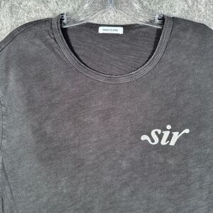 Hiro Clark T Shirt Mens Size Extra Large Black Sir Slub Cotton Tee Short Sleeve